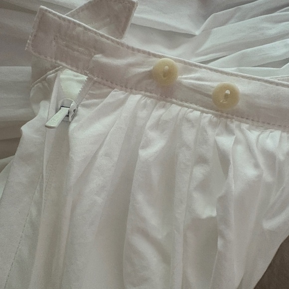 Nothing Written White Poplin Midi Skirt - Size M - Picture 6 of 7